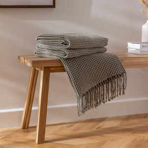 Rowan 130x180 Throw Charcoal - Canwell Interiors Limited - Riva