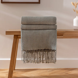 Rowan 130x180 Throw Charcoal - Canwell Interiors Limited - Riva