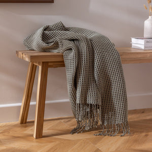 Rowan 130x180 Throw Charcoal - Canwell Interiors Limited - Riva