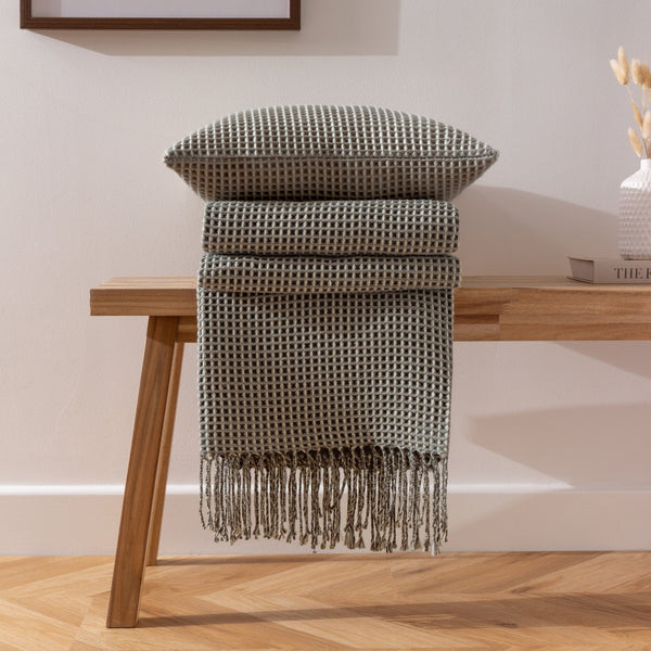 Rowan 130x180 Throw Charcoal - Canwell Interiors Limited - Riva