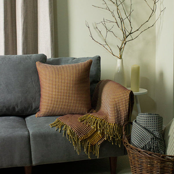Rowan 45x45 Feather Filled Cushion Henna - Canwell Interiors Limited - Riva