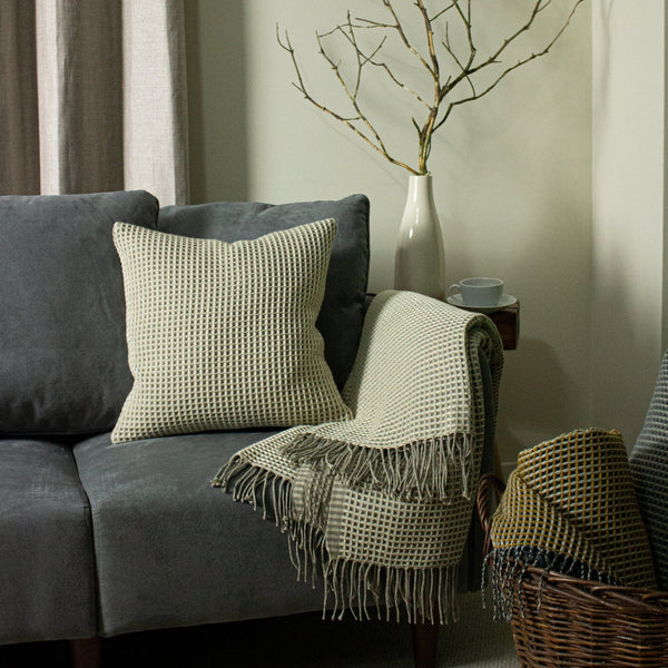 Rowan 45x45 Feather Filled Cushion Natural - Canwell Interiors Limited - Riva