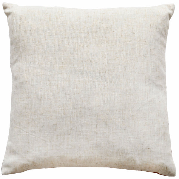 Rust Colour Abstract on Faux Linen 45x45 - Canwell Interiors Limited - Malini