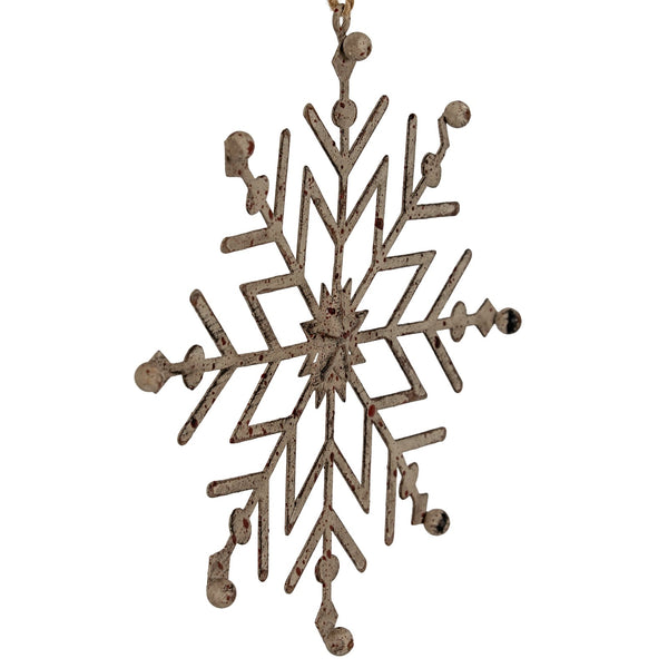 Rustic Hanging Ice Snowflake Decoration - Canwell Interiors Limited - Hills
