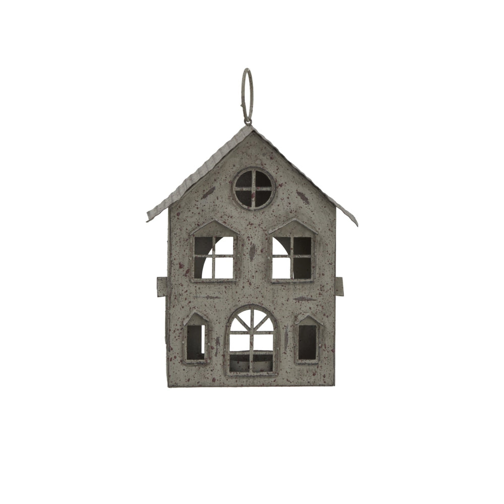 Rustic Metal Hanging House Tealight with Glass Votive - XShowhome Limited - Hills