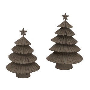 Rustic Metal Layered Tree with Star - Canwell Interiors Limited - Hills