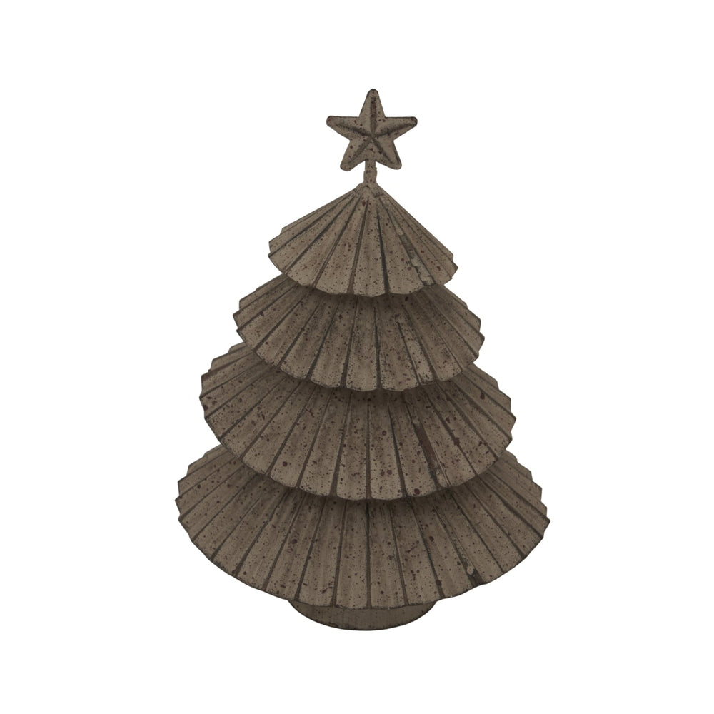 Rustic Metal Layered Tree with Star