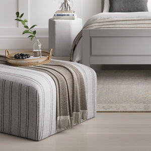 Ryder Thick Stripe Pouffe - Canwell Interiors Limited - Canwell