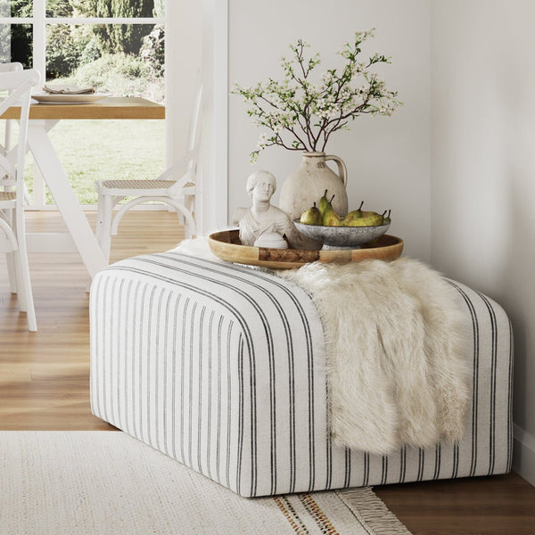 Ryder Thick Stripe Pouffe - Canwell Interiors Limited - Canwell