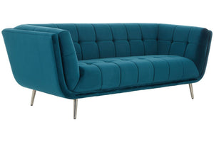 Sabine 3 Seat Green Fabric Sofa - Canwell Interiors Limited - Xshowhome