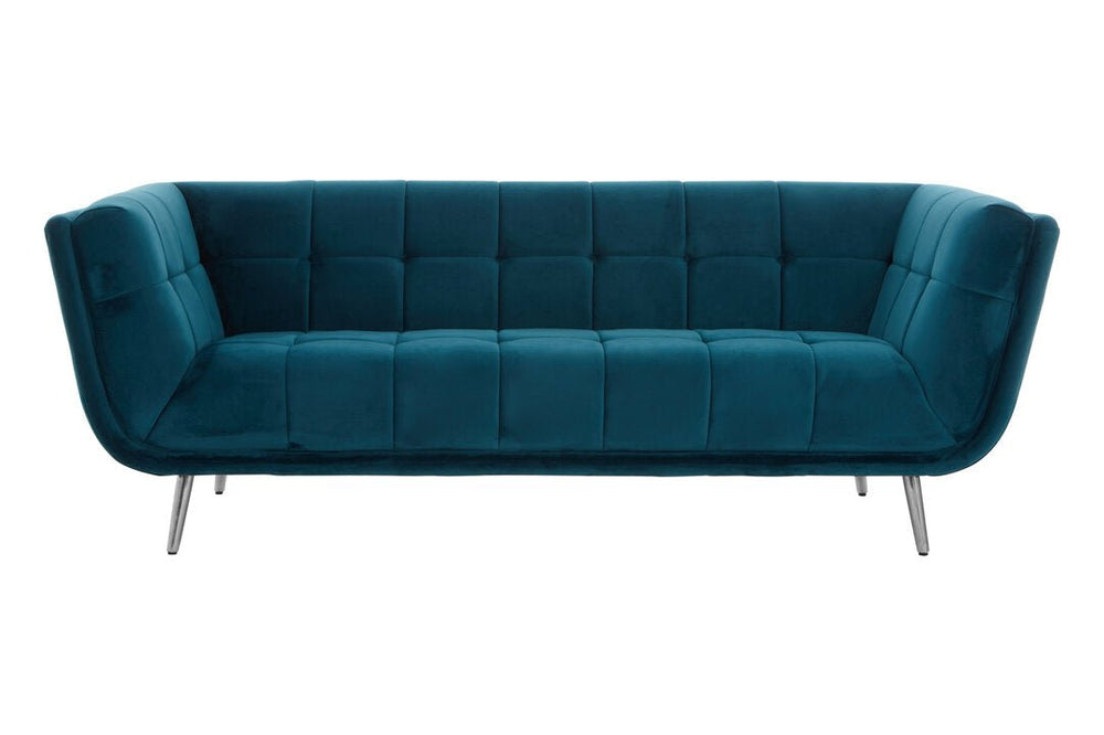 Sabine 3 Seat Green Fabric Sofa - Canwell Interiors Limited - Xshowhome