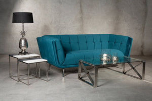 Sabine 3 Seat Green Fabric Sofa - Canwell Interiors Limited - Xshowhome