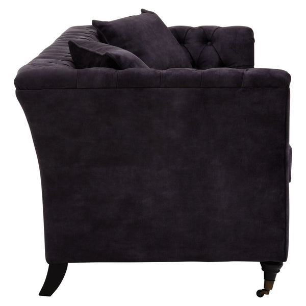 Sabrina Three Seat Grey Velvet Sofa - XShowhome Limited - Xshowhome