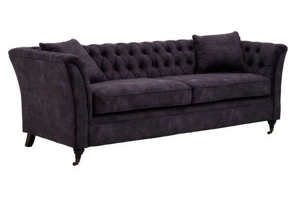 Sabrina Three Seat Grey Velvet Sofa - XShowhome Limited - Xshowhome
