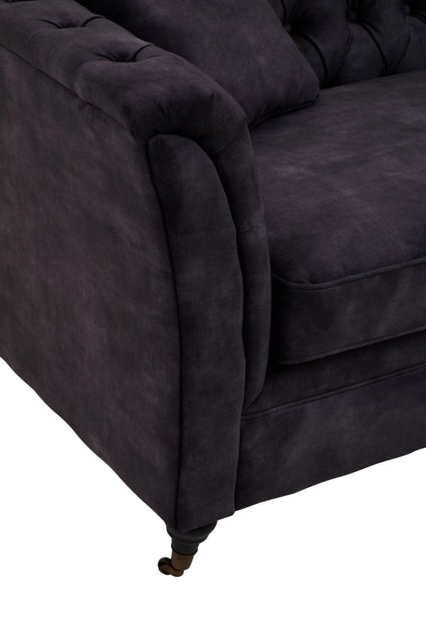 Sabrina Three Seat Grey Velvet Sofa - XShowhome Limited - Xshowhome