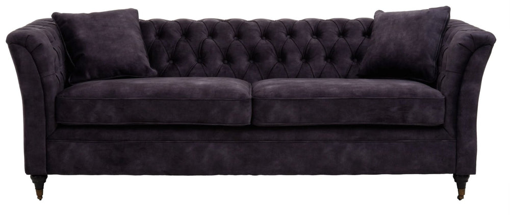 Sabrina Three Seat Grey Velvet Sofa - XShowhome Limited - Xshowhome