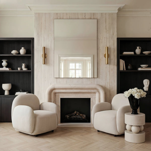 Sachi Oak White Side Table - Canwell Interiors Limited - Canwell