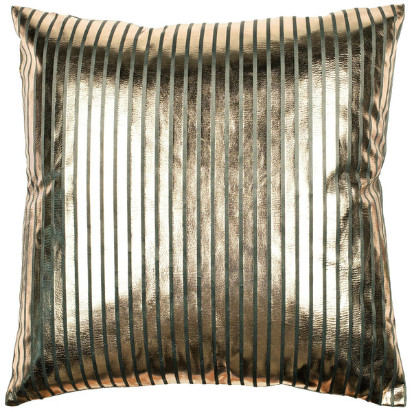 Sage and Gold Pinstripes 45x45 - Canwell Interiors Limited - Malini