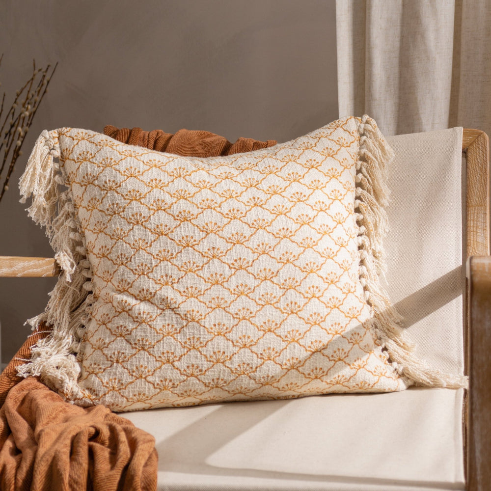 Saku 50x50 Feather Filled Cushion Honey - Canwell Interiors Limited - Riva