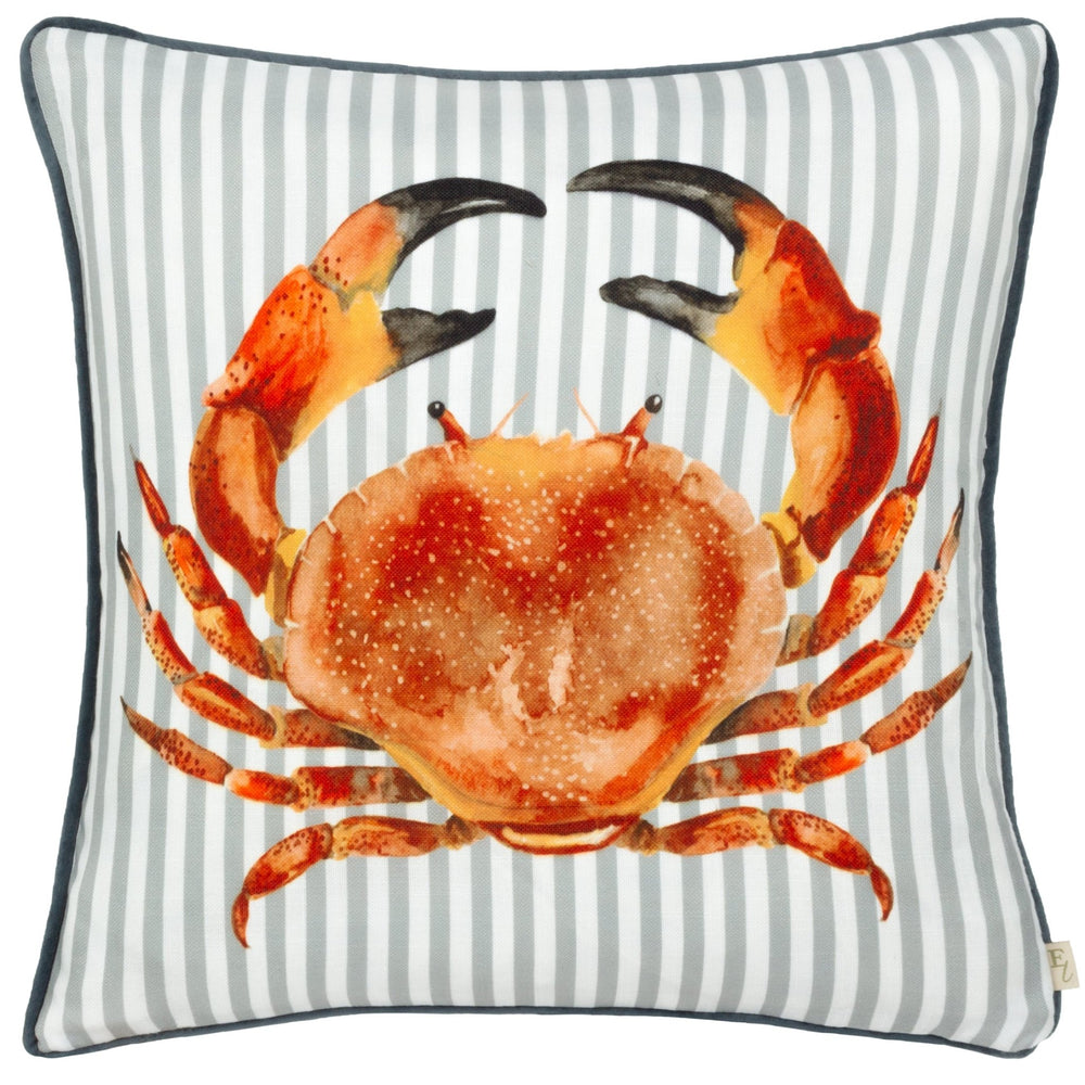 Salcombe Crab 43x43 Feather Filled Cushion Multi - Canwell Interiors Limited - Riva