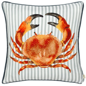 Salcombe Crab 43x43 Feather Filled Cushion Multi - Canwell Interiors Limited - Riva