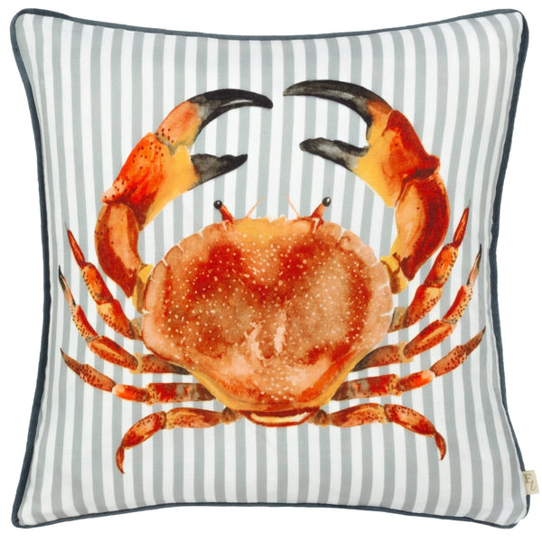 Salcombe Crab 43x43 Feather Filled Cushion Multi - Canwell Interiors Limited - Riva