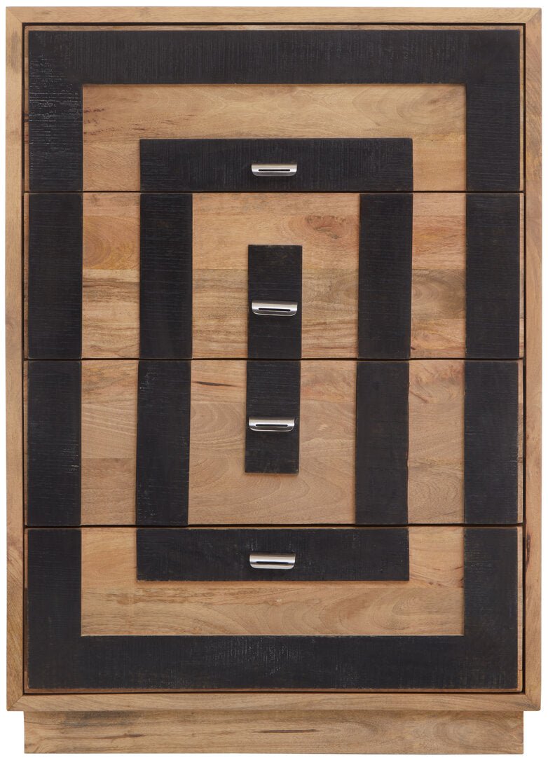 Salem Mango Wood Chest of 4 Drawers - Canwell Interiors Limited - Xshowhome