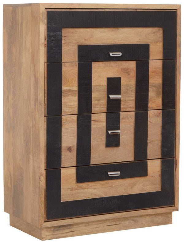Salem Mango Wood Chest of 4 Drawers - Canwell Interiors Limited - Xshowhome