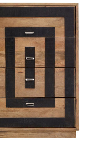 Salem Mango Wood Chest of 4 Drawers - Canwell Interiors Limited - Xshowhome