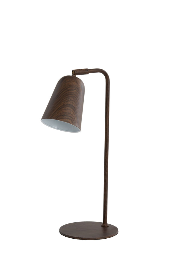 SALOMO Table Lamp — Wood Dark Brown - Canwell Interiors Limited - Light & Living