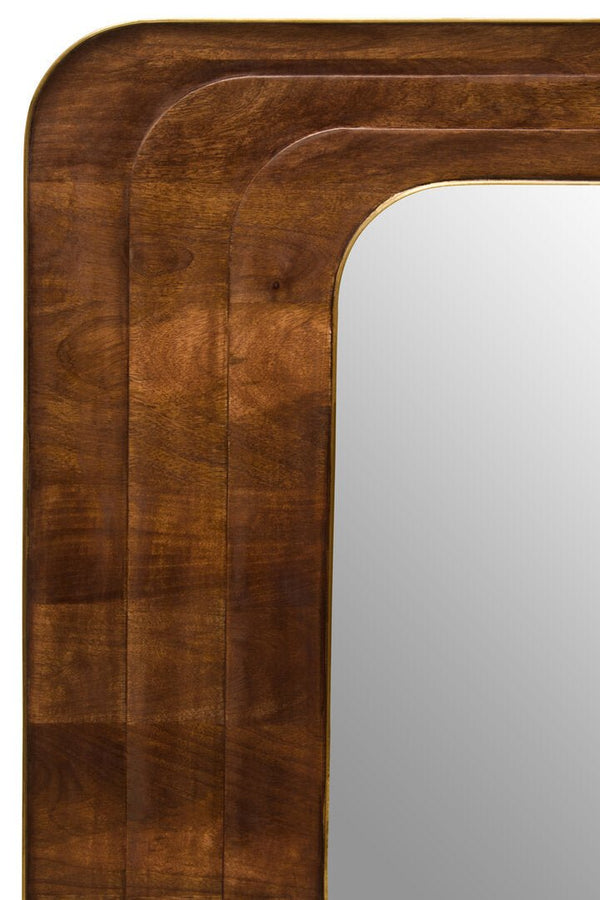Sangar Mango Wood Carved Wall Mirror - Canwell Interiors Limited - Xshowhome