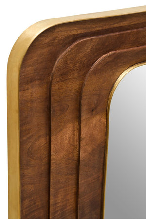 Sangar Mango Wood Carved Wall Mirror - Canwell Interiors Limited - Xshowhome