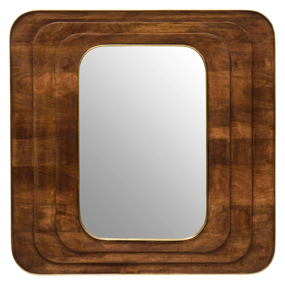Sangar Mango Wood Carved Wall Mirror - XShowhome Limited - Xshowhome