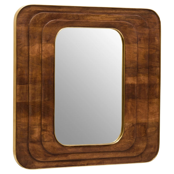 Sangar Mango Wood Carved Wall Mirror - XShowhome Limited - Xshowhome