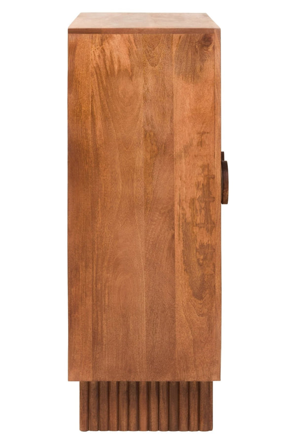 Sangar Two Door Mango Wood Carved Cabinet - XShowhome Limited - Xshowhome