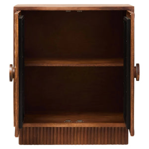 Sangar Two Door Mango Wood Carved Cabinet - XShowhome Limited - Xshowhome