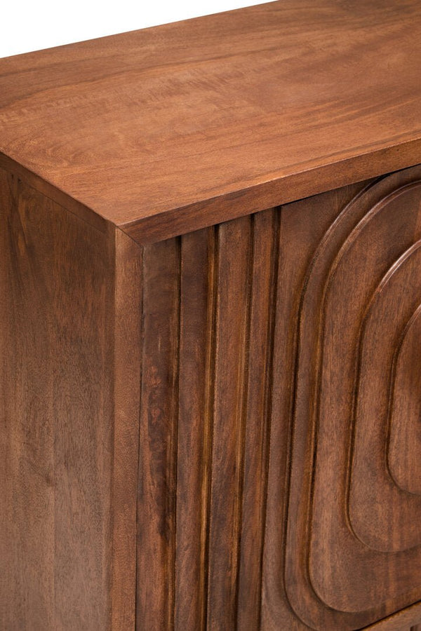 Sangar Two Door Mango Wood Carved Sideboard - Canwell Interiors Limited - Xshowhome