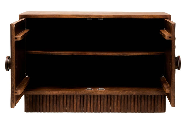 Sangar Two Door Mango Wood Carved Sideboard - XShowhome Limited - Xshowhome