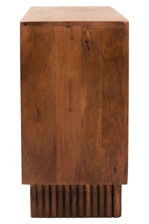 Sangar Two Door Mango Wood Carved Sideboard - XShowhome Limited - Xshowhome