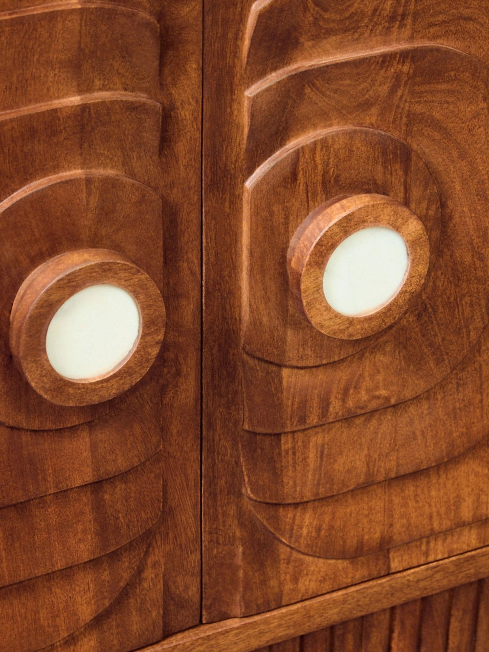 Sangar Two Door Mango Wood Carved Sideboard - XShowhome Limited - Xshowhome