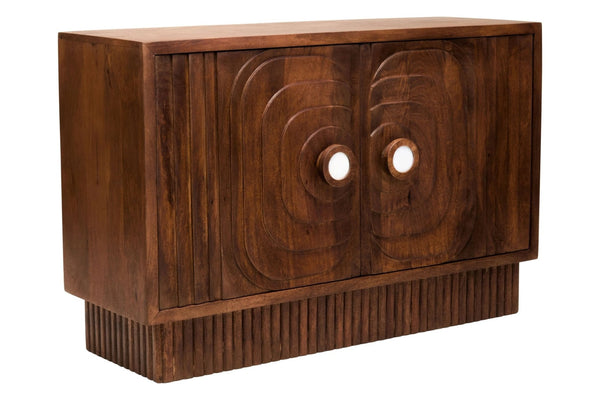 Sangar Two Door Mango Wood Carved Sideboard - XShowhome Limited - Xshowhome