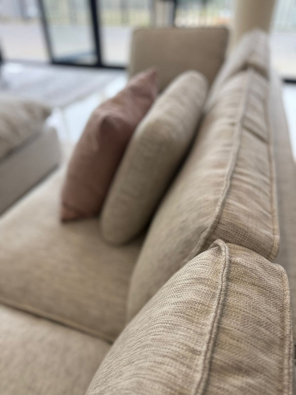 Santorini Sofa Grey Large Corner with Footstool - XShowhome Limited - Xshowhome