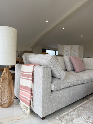 Santorini Sofa Grey Large Corner with Footstool - XShowhome Limited - Xshowhome