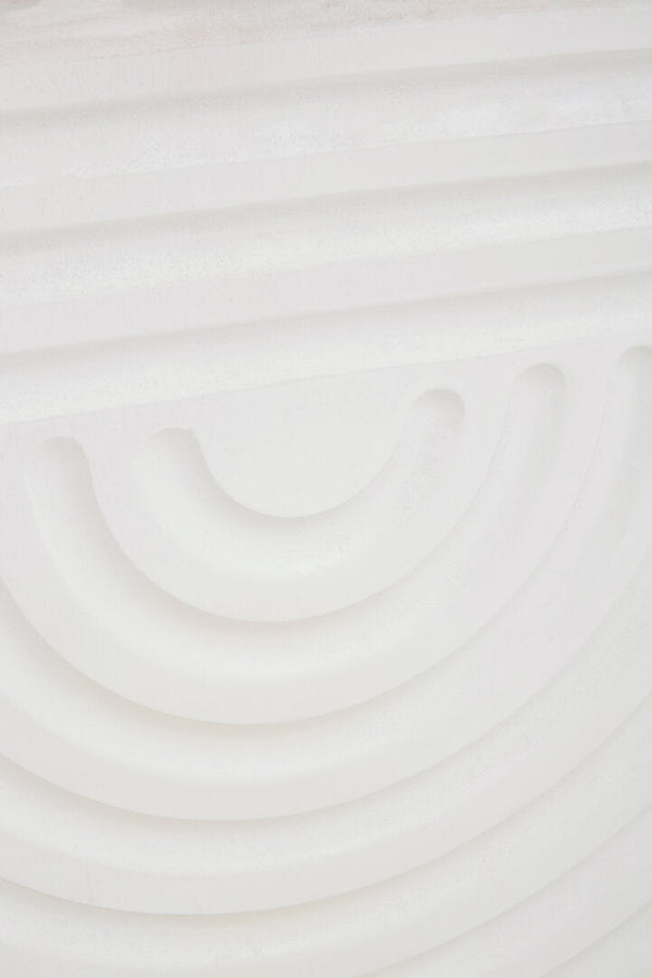 Saras White Finish Mango Wood Wall Mirror - Canwell Interiors Limited - Xshowhome