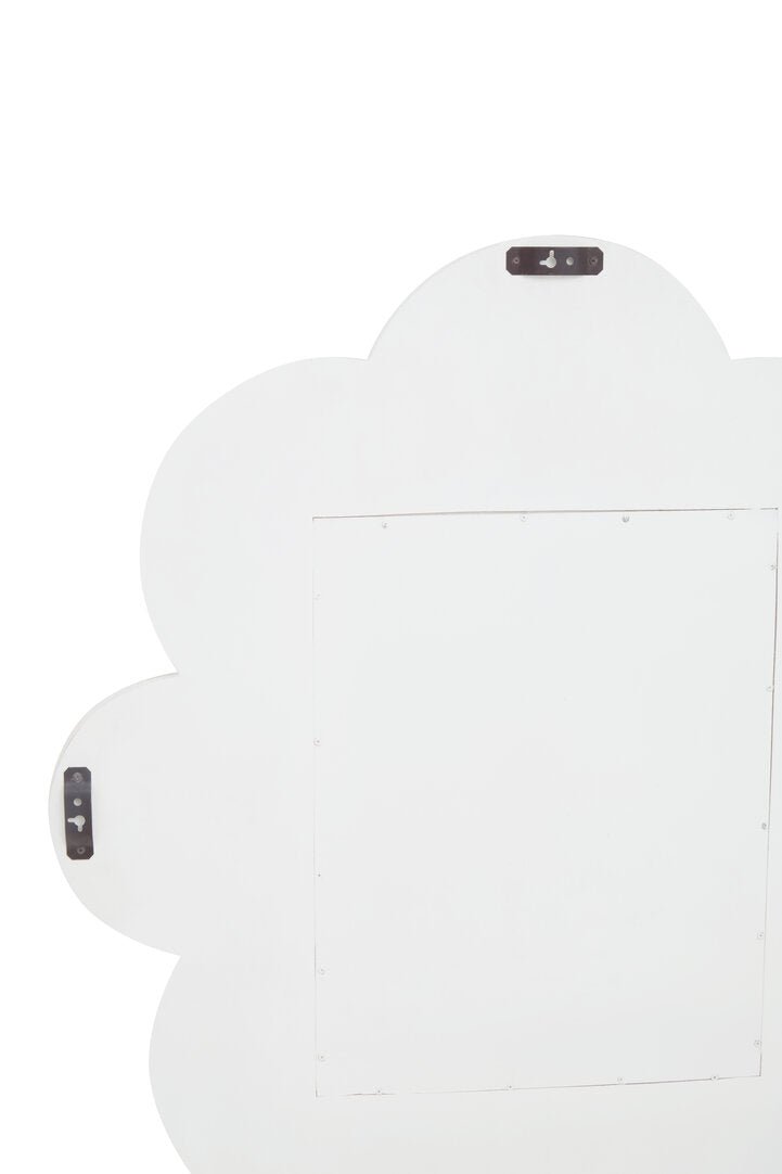 Saras White Finish Mango Wood Wall Mirror - Canwell Interiors Limited - Xshowhome