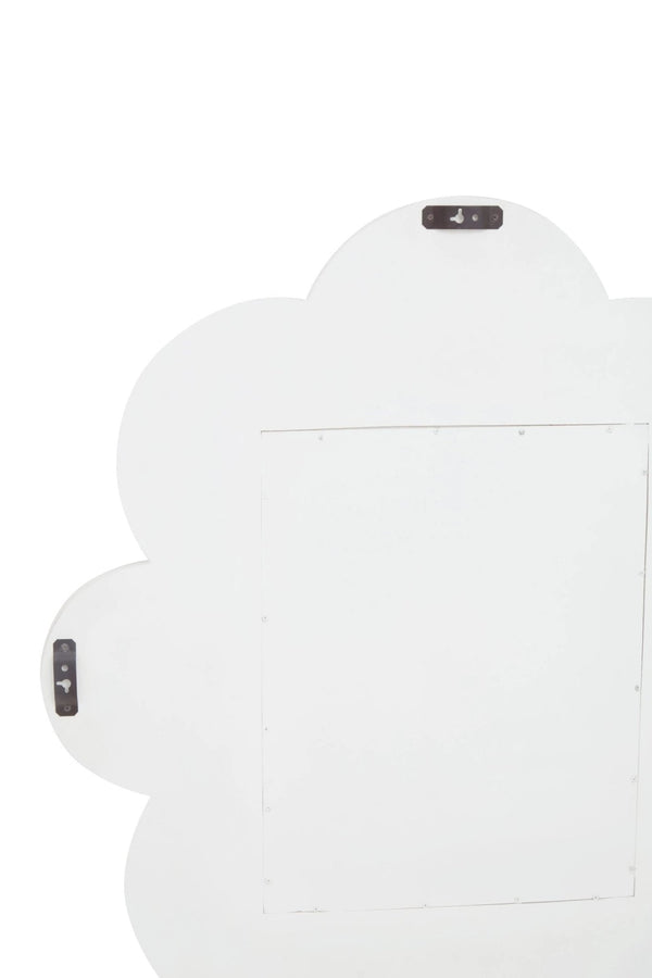 Saras White Finish Mango Wood Wall Mirror - XShowhome Limited - Xshowhome