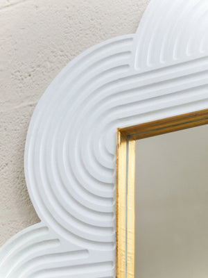Saras White Finish Mango Wood Wall Mirror - XShowhome Limited - Xshowhome