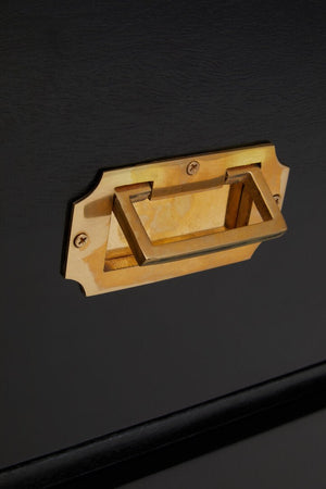 Sarter Four Drawer Black Mango Wood Chest - Canwell Interiors Limited - Xshowhome