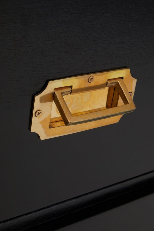 Sarter Four Drawer Black Mango Wood Chest - Canwell Interiors Limited - Xshowhome