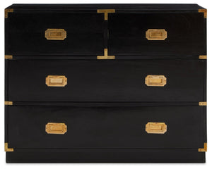 Sarter Four Drawer Black Mango Wood Chest - XShowhome Limited - Xshowhome